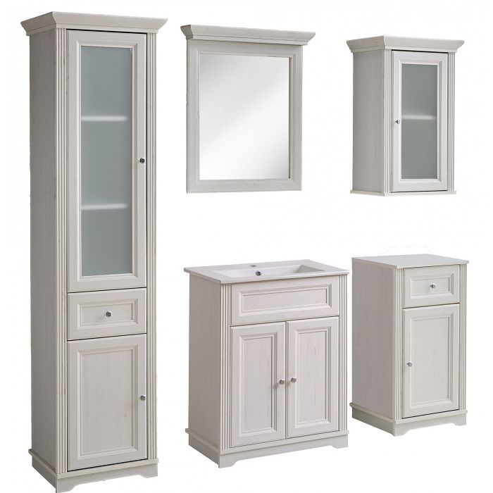 Seturi mobilier baie Set Mobila Baie, Stil Clasic, Alb, Andersen I Complet