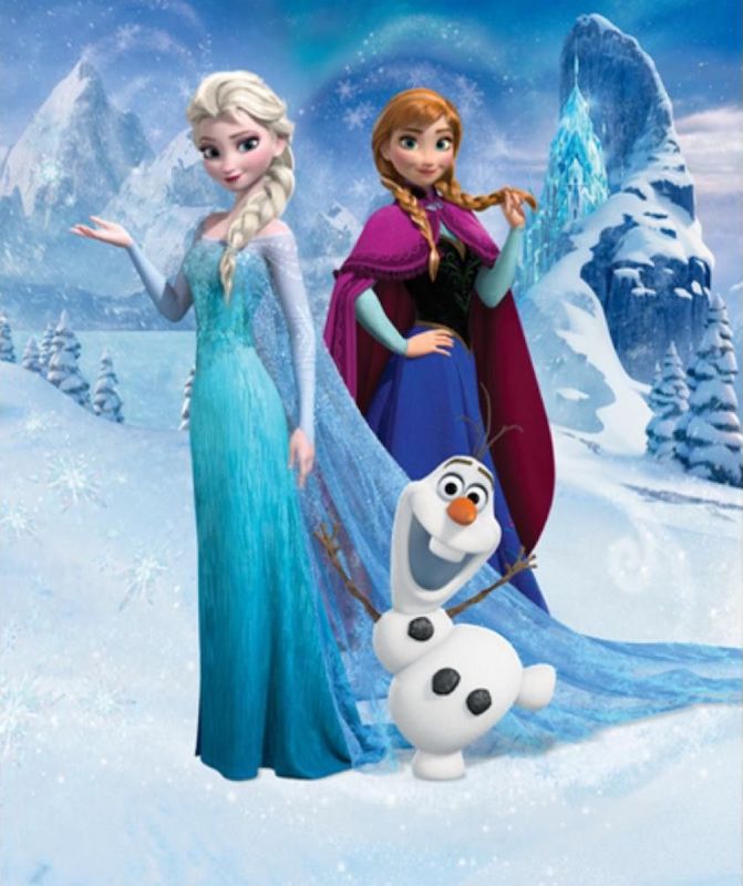 Tapet Frozen Elsa Walltastic – pe baza de hartie pentru copii