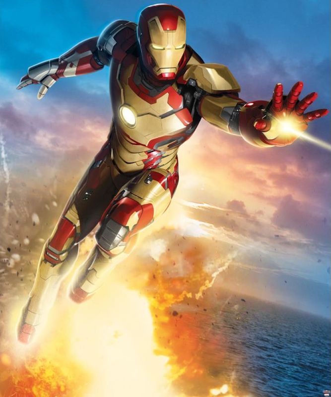 Tapet Iron Man Walltastic – pe baza de hartie pentru copii