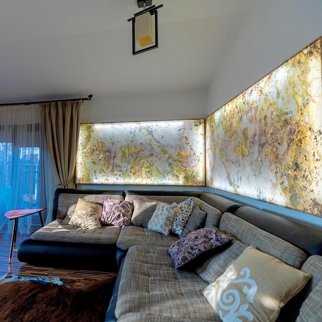 Ardezie Flexibila SKIN – Indian Autumn Translucida 210 x 105 cm