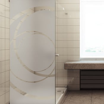 Autocolant rezistent la apă, pentru cabina de duș, Ambiance Giant Frosted