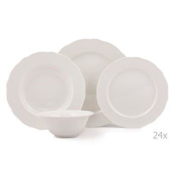 Seturi de vase Set farfurii din portelan Kutahya Golden Era, 24 piese