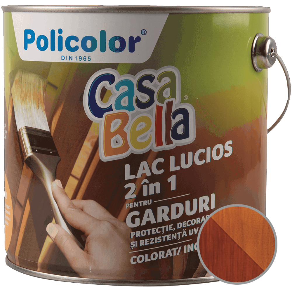 Lacuri pentru lemn Lac pentru lemn Casabella, Mahon inchis , pentru protectie, rezistenta UV, interior/ exterior, 2.5 l