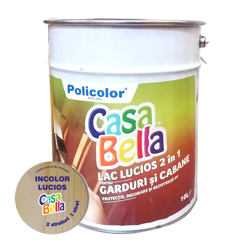 Lacuri pentru lemn Lac pentru lemn Casabella, incolor, interior / exterior 10 l