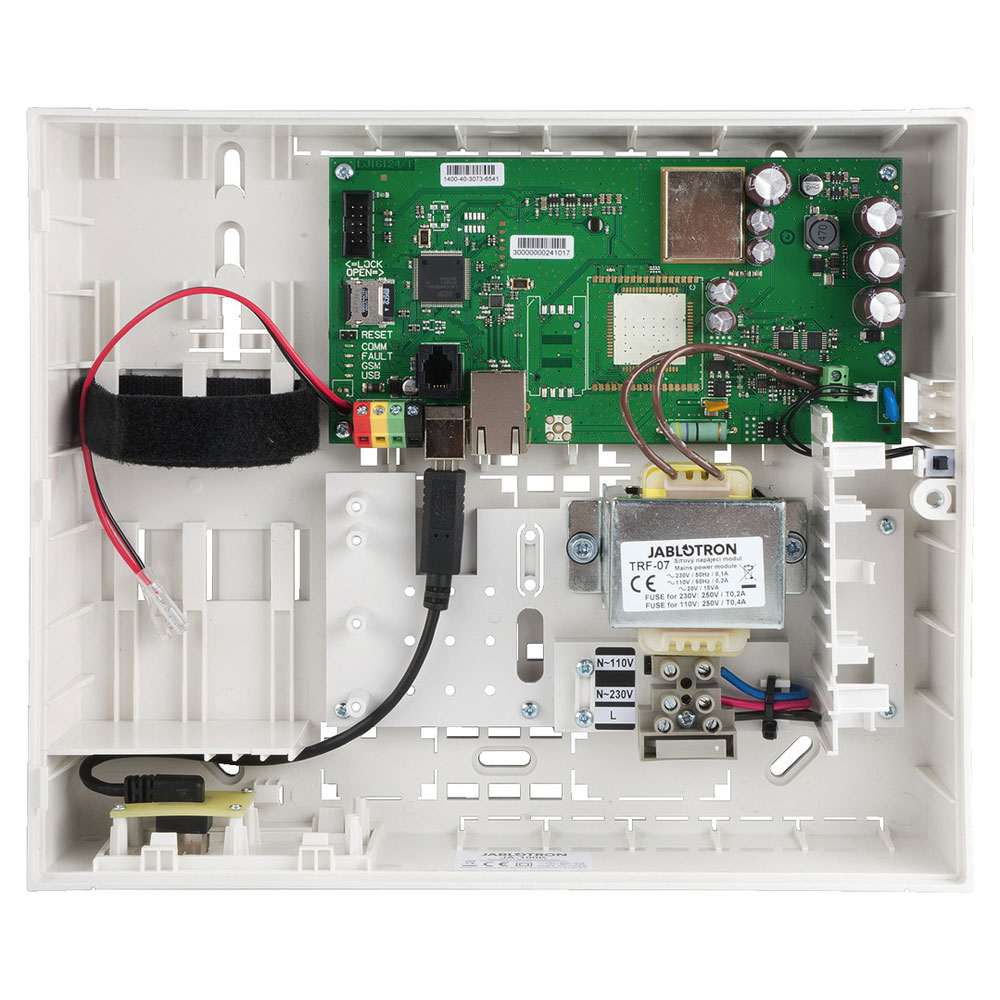 Centrala alarma antiefractie cu modul LAN Jablotron JA-100K, 4 partitii, 32 dispozitive, 7.000.000 evenimente