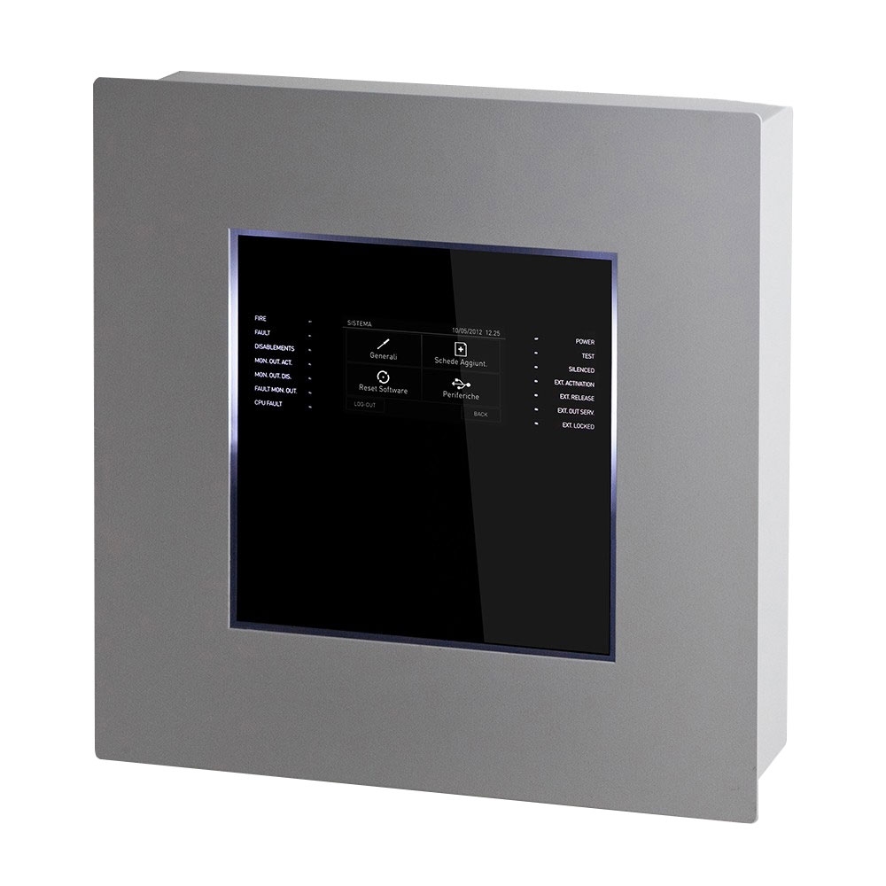 Centrala incendiu analog-adresabila cu 1 bucla Teledata ONE, max 9 bucle, 192 zone, 1000 evenimente