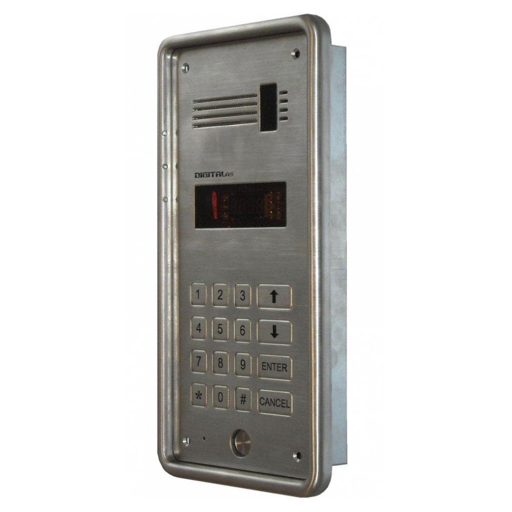 Interfon de exterior DigitalAS DD-5100 R, 254 familii, 2 fire, ingropat