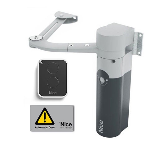 Sisteme porti batante Kit automatizare poarta batanta Nice WALKY1024KCE, 100 Kg, 1.8 m, 24 Vdc