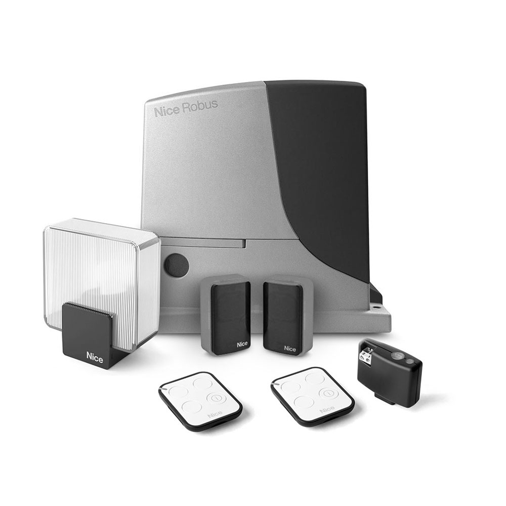 Sisteme porti culisante Kit automatizare poarta culisanta Nice ROBUSKIT RB600KCE B , 600 Kg, 230 Vac, 515 W