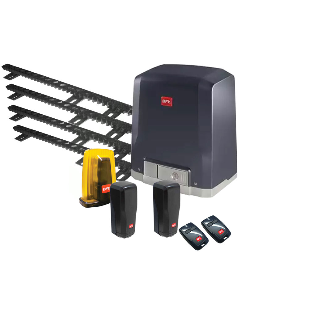 Sisteme porti culisante Kit automatizare porti culisante BFT DEIMOS-A400-BT-4XCREMALIERE, 400 Kg, 24 V, limitator electromecanic