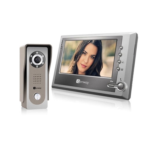 Set videointerfon Genway FS7V11, aparent, 7 inch, 1 familie