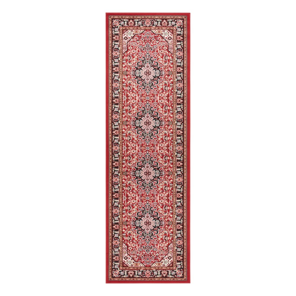 Covoare living Traversa Nouristan Skazar Isfahan, 80 x 250 cm, rosu