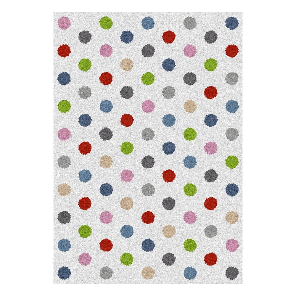 Covoare living Covor Universal Norge Dots, 80 x 150 cm, alb