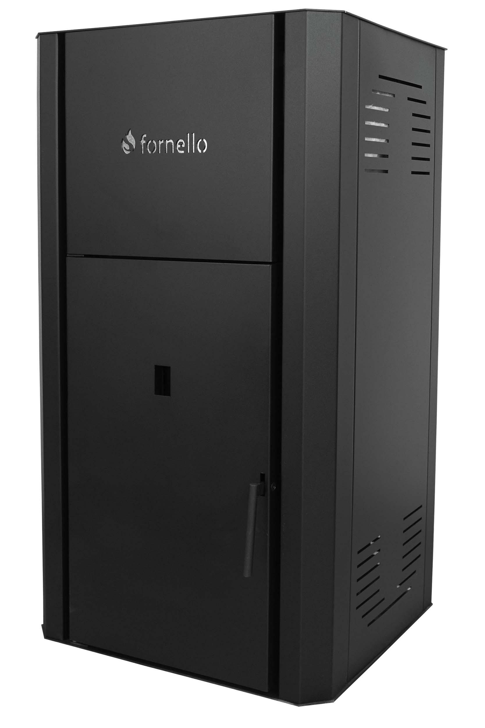 Centrala peleti Fornello Primo Pellet Black 25 kw, complet echipata pentru incalzire, pompa circulatie, vas expansiune, automatizare , telecomanda , buncar pele