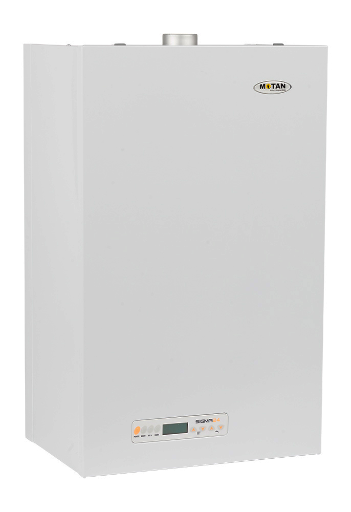 Centrala termica pe gaz conventionala MOTAN SIGMA 24 kw Erp, grup hidraulic compozit, kit evacuare inclus