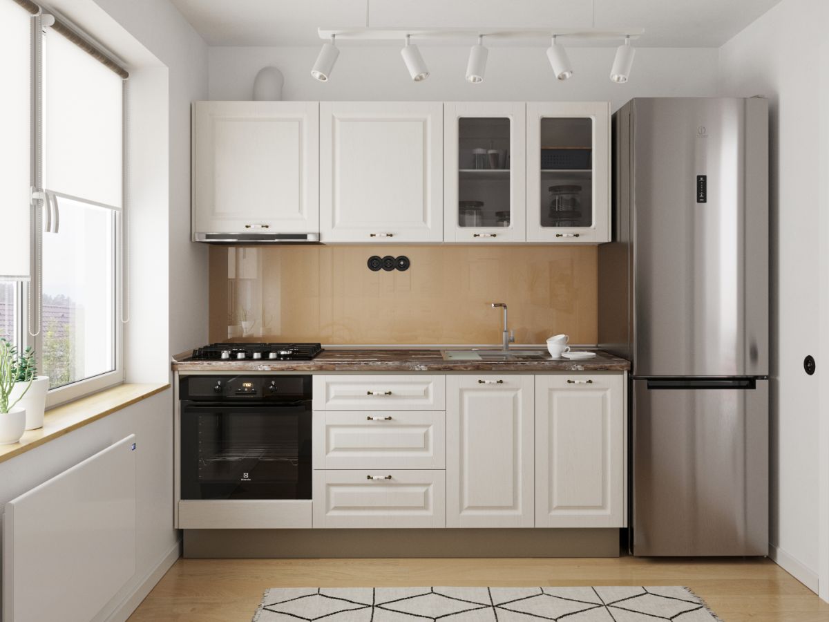 Set Mobila Bucatarie Cucina 206 Alb Structo C06
