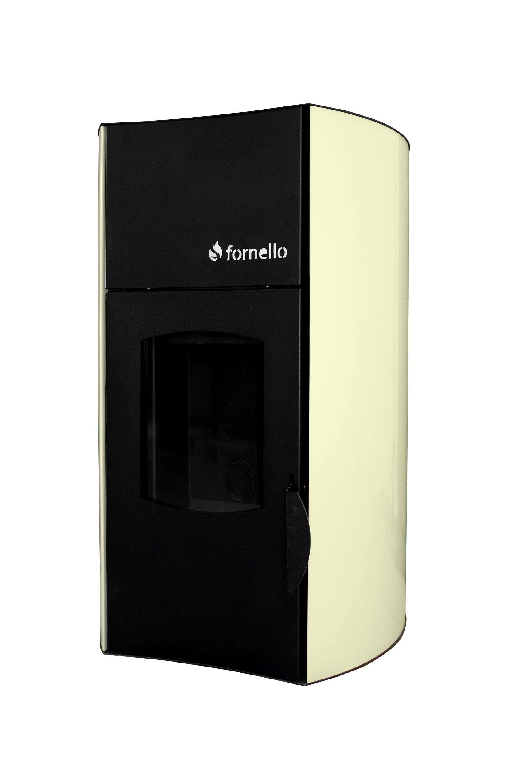 Termosemineu centrala peleti Fornello Fiama Avorio 25 kw, complet echipat pentru incalzire