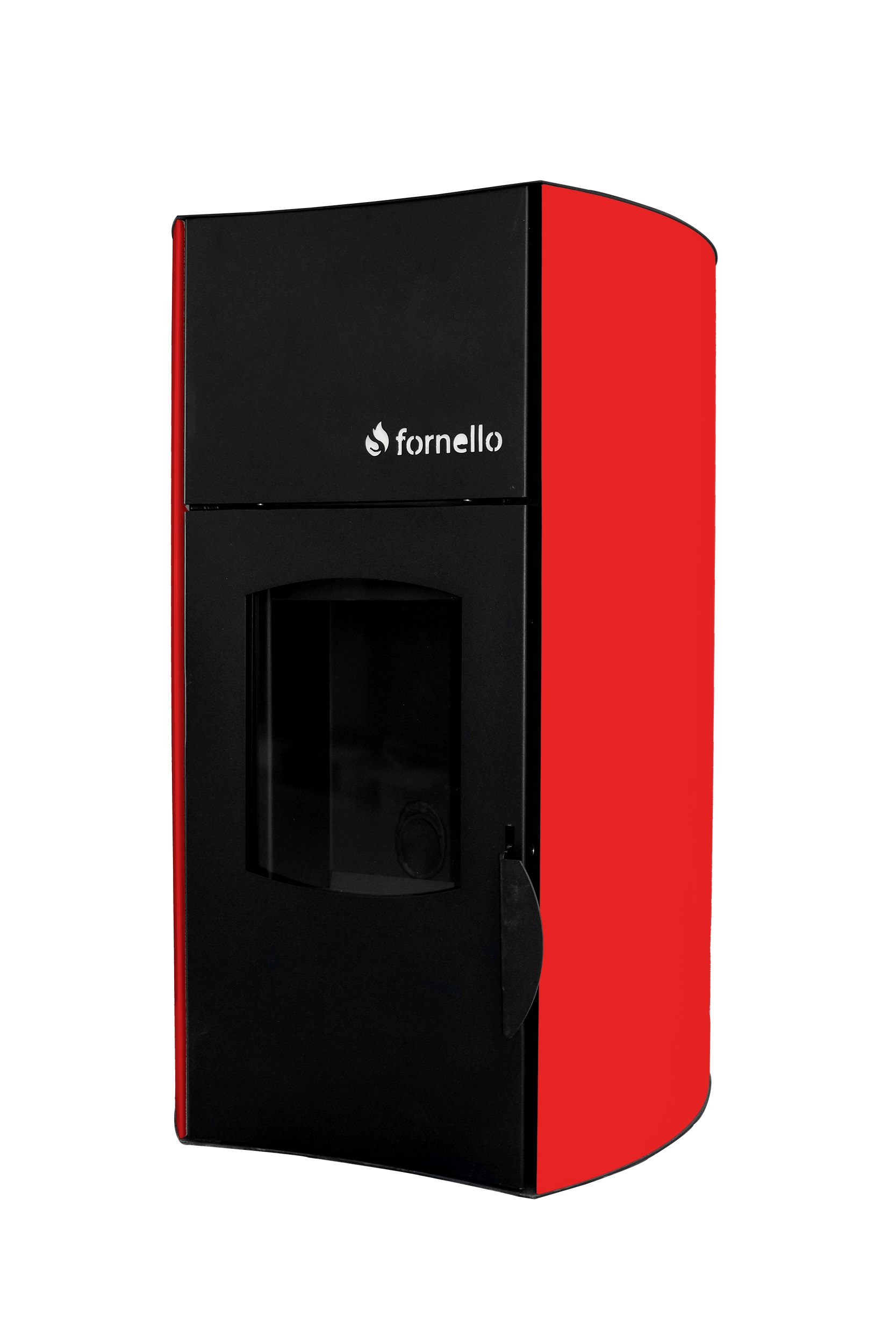 Termosemineu centrala peleti Fornello Fiama Red 25 kw , complet echipat pentru incalzire, pompa , vas expansiune, automatizare, telecomanda, buncar peleti 30 kg
