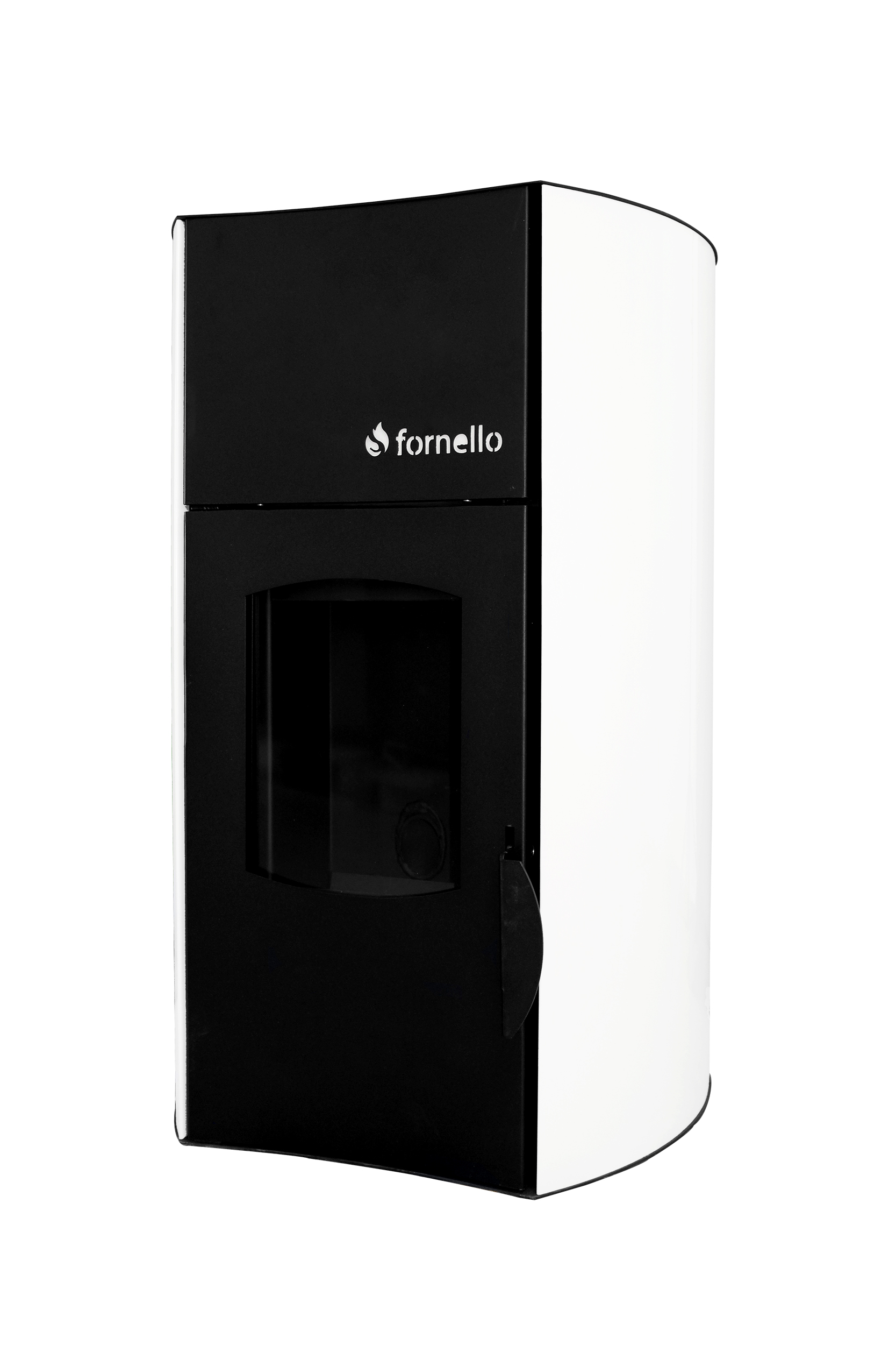 Termosemineu premium centrala peleti Fornello Fiama Bianco 25 kw , complet echipat pentru incalzire, pompa , vas expansiune, automatizare , telecomanda, buncar 