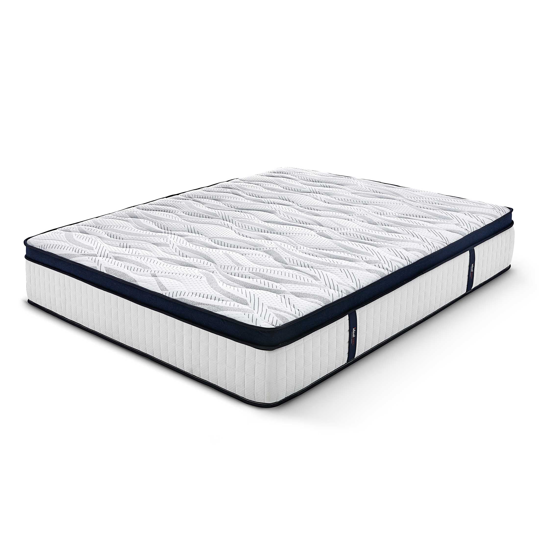 Saltele dormitor Saltea Ideal Sleep HOTEL SERIES CALIFORNIA LUX MEMORY, Arcuri Bonell, spumă poliuretanică elastică, spumă cu memorie, husă cu aerisire optimă, 